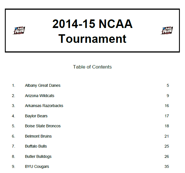 NCAA – The Basketball Playbook