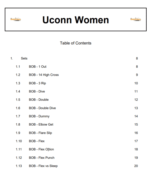 Geno Auriemma UCONN Women Playbook - Image 2