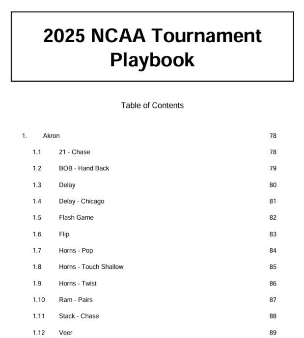 2025 NCAA Tournament Playbook - Image 2